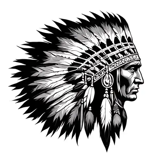 Native American Indians Combined With African Culture