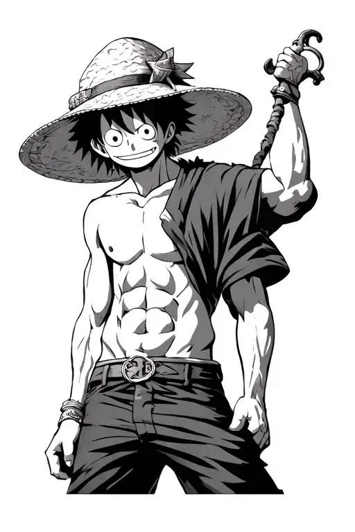 Luffy In One Piece But Biblical Theme