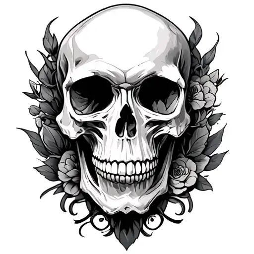 Skull Adorned Skull Surrounded