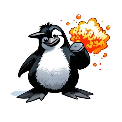 Rico From Penguins Of Madagascar Saying Kaboom