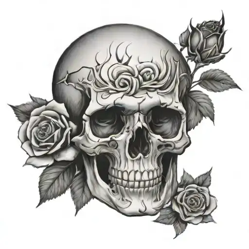 Skull And Roses
