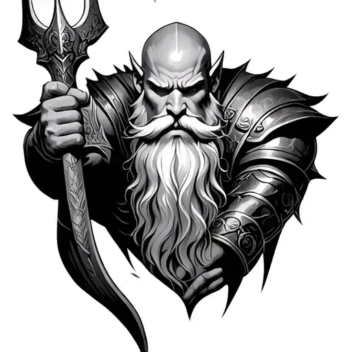 Kratos And Thor Viking With Beard