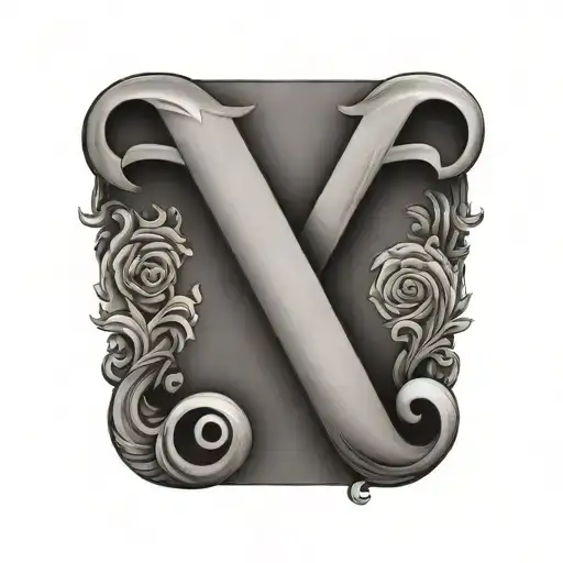 The Letter J And M Couples Tattoo Design