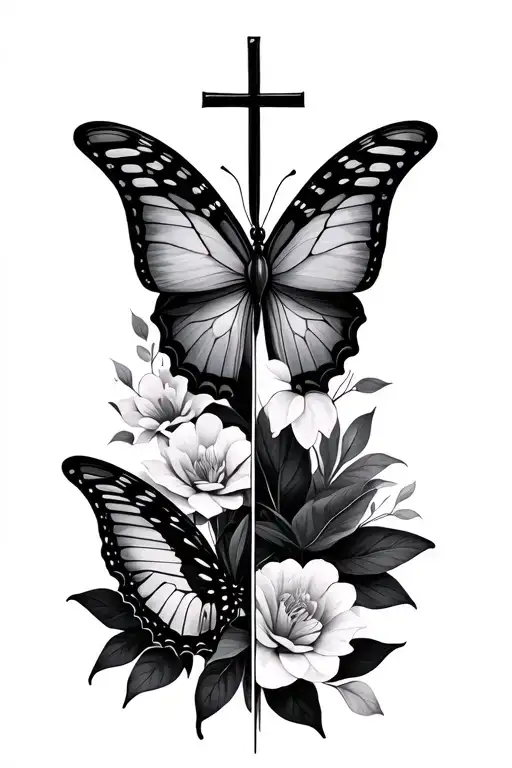 Half Butterfly Half Cross