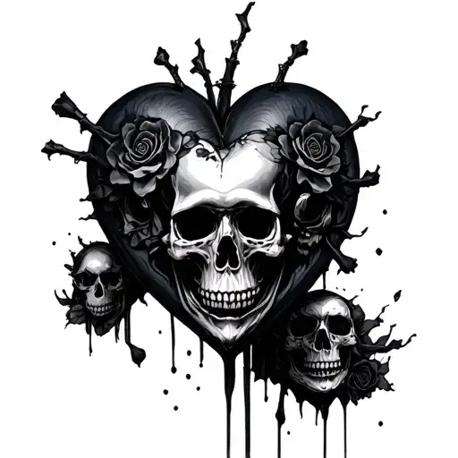 Heart Made Of Skulls