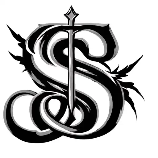 Cross Intertwined With An S