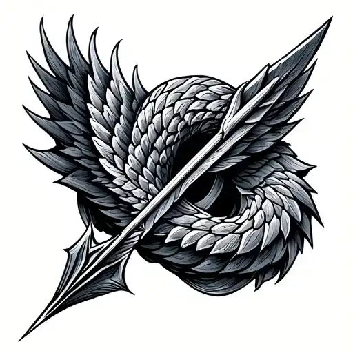 Bow Arrow Scales Intertwined