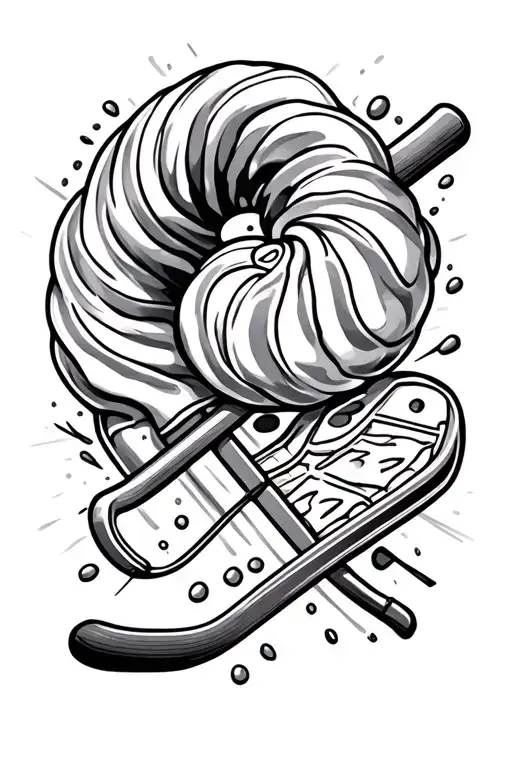 Candy And A Hockey Stick