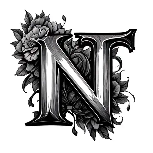 Letter T And Letter N