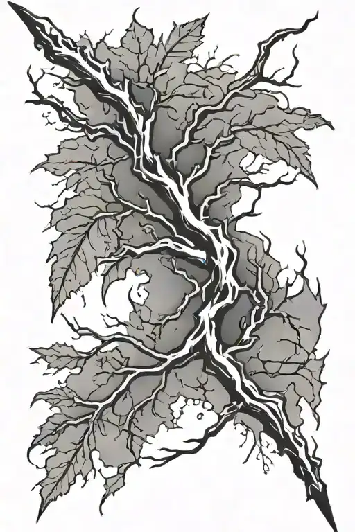 Twig And Lightning Bolt