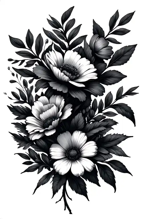 May And January And November Birth Flower Bouquet Made