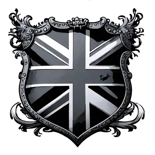 Shield With United Kingdom Island