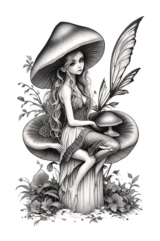 Dark Mushroom Fairy