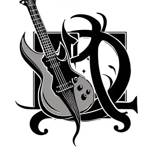 Chi Rho Guitar Intertwined