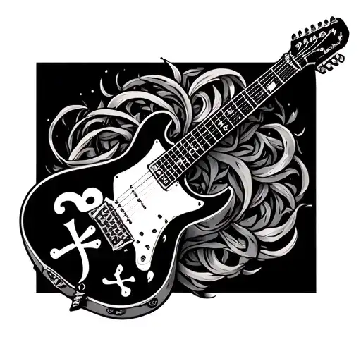 Chi Rho Guitar Intertwined