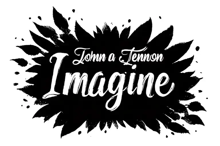 Create A Tattoo From The Song Imagine By John Lennon