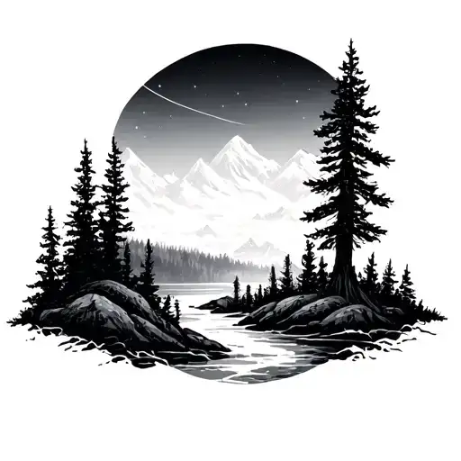 Wilderness Scene Inspired