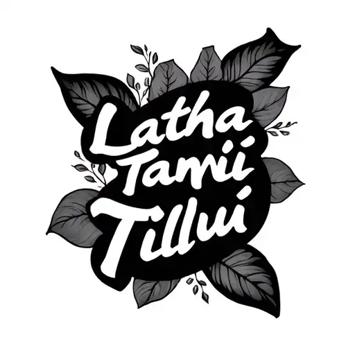 Name Tatoo Latha Tanvi Tillu