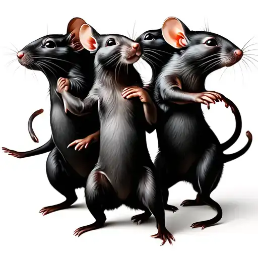 8 Rats Dancing In A Circle