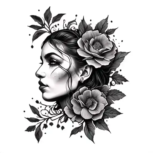 Full Sleeve Tattoo Black And Grey