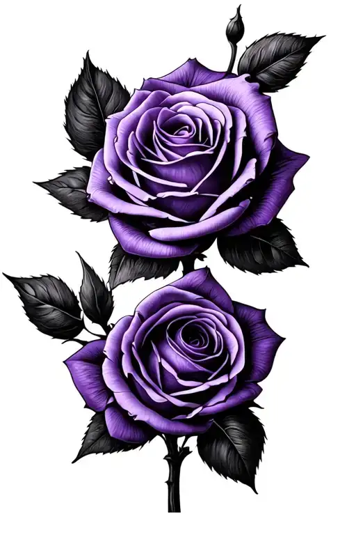 Single Purple Rose