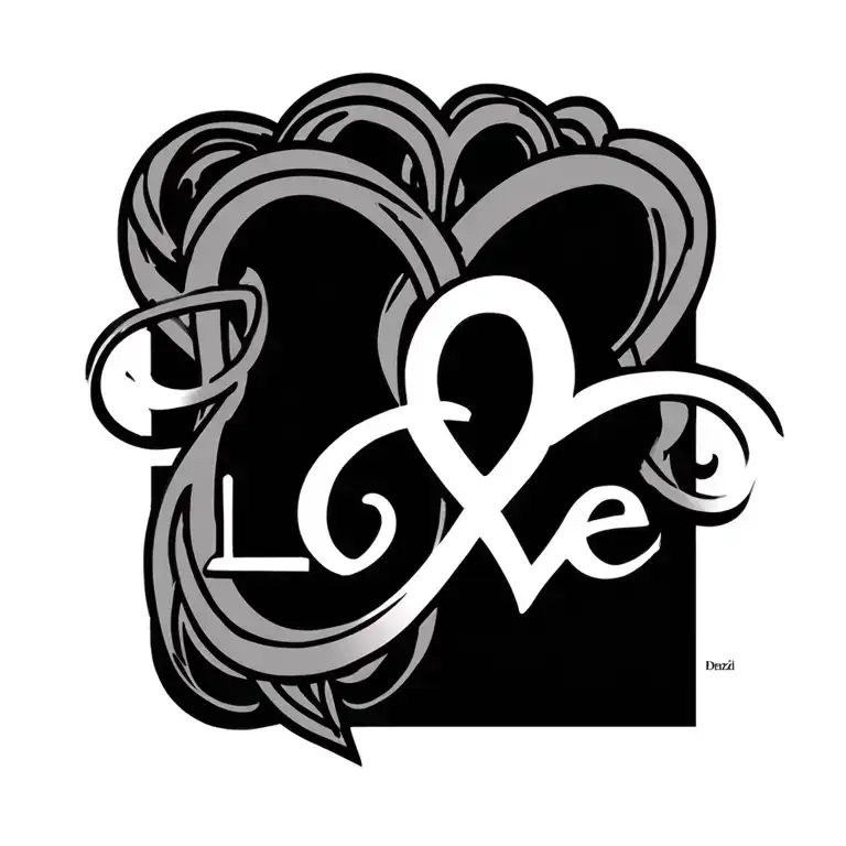 Denzil Name With Infinity And Love