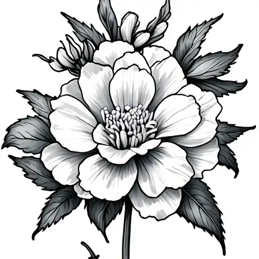 Carnation And Daffodil
