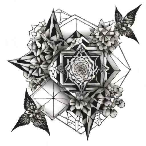 Let Them 444 Geometric Shape Surrounded