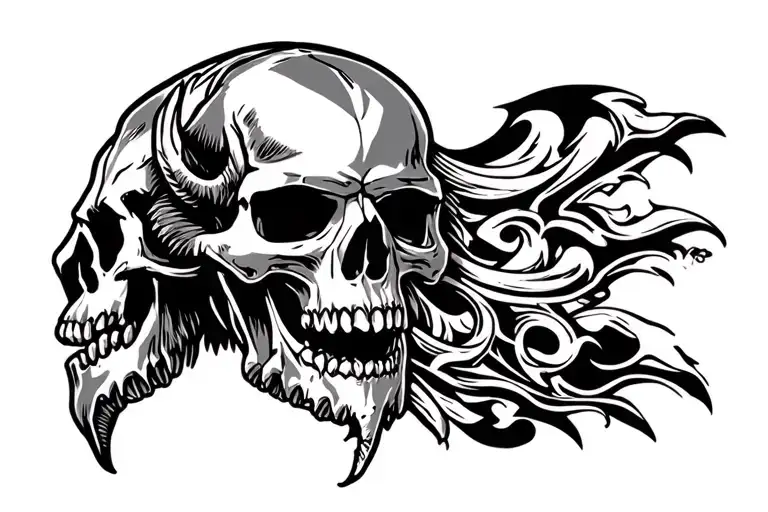Buffalo Bills Skull