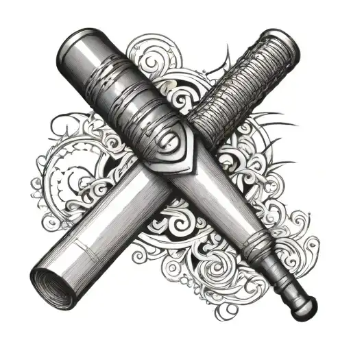 Cricket Bat And Life Line