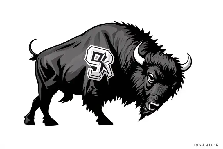 Buffalo Wearing Josh Allen's Jersey
