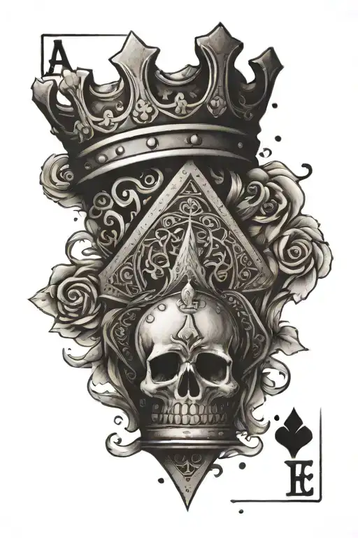 Card Ace And King Crown