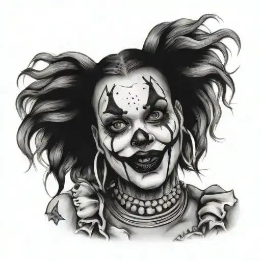 Face Clown Woman