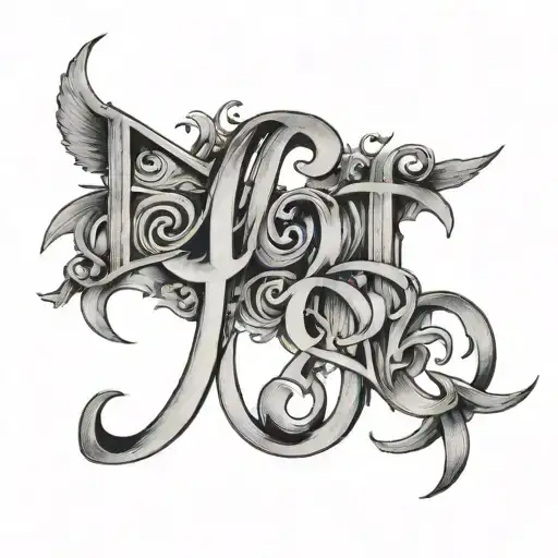 James Letters Written Ontop Of Each Other