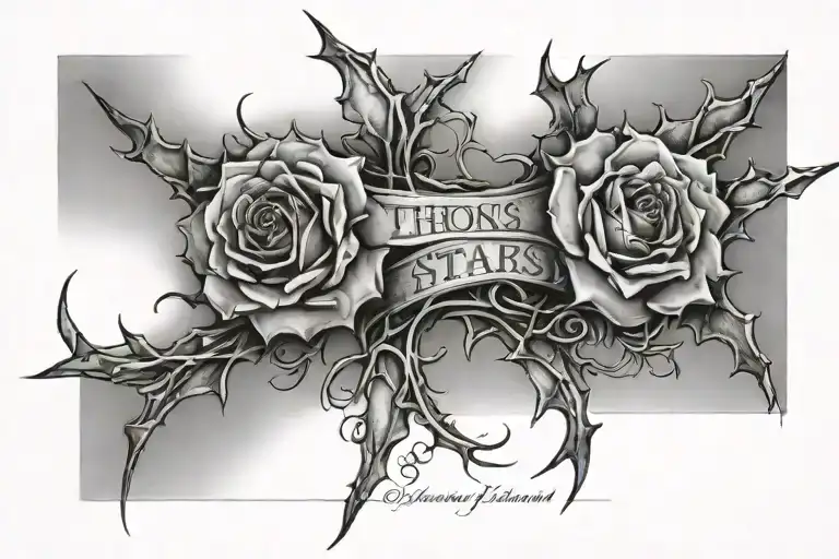 Inscription From Thorns To The Stars