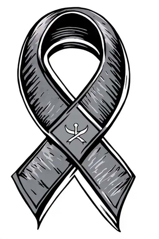 Cancer Survivor Ribbon With Pilot
