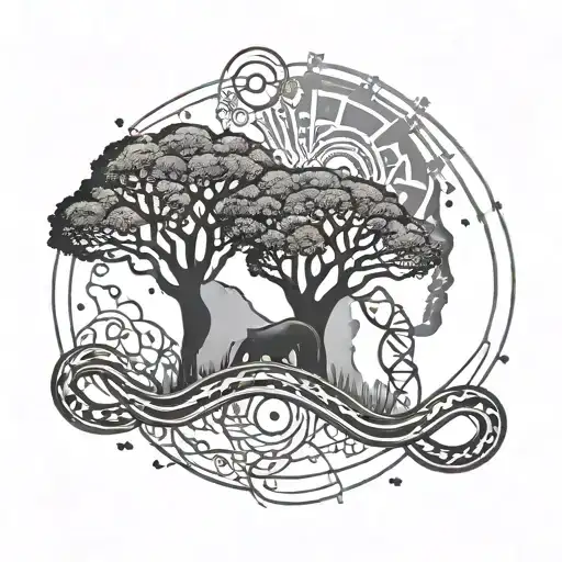 Africa And Dna Double Helix