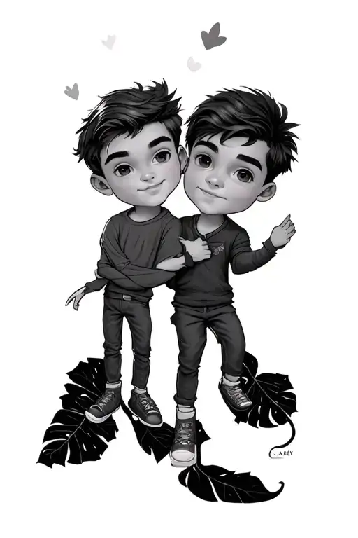 Alby & Liam In Cursive