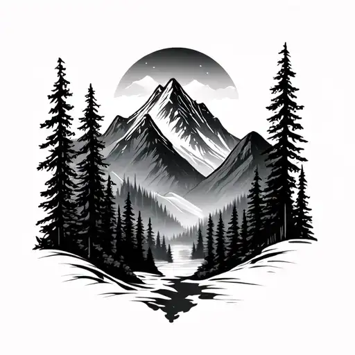 Mountain And Forest