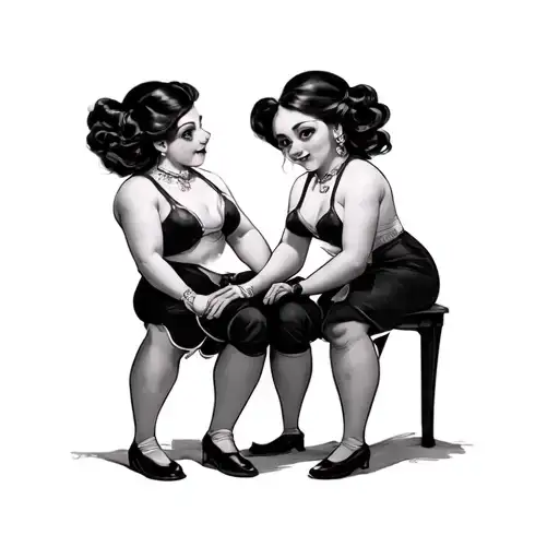 Tweedle Dee And Tweedle Dum As Girls