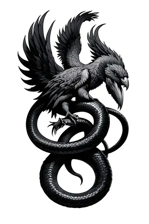 Phoenix Wrestling A Black Snake Intertwined