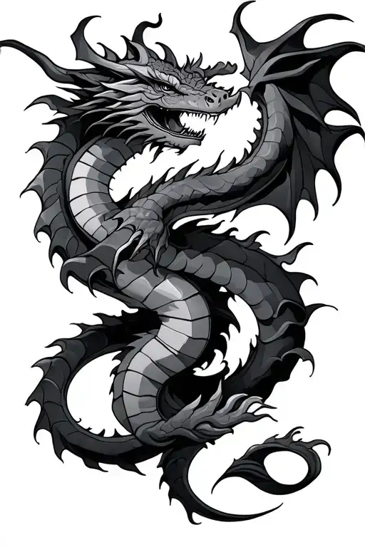 Dragon Wrapped Around