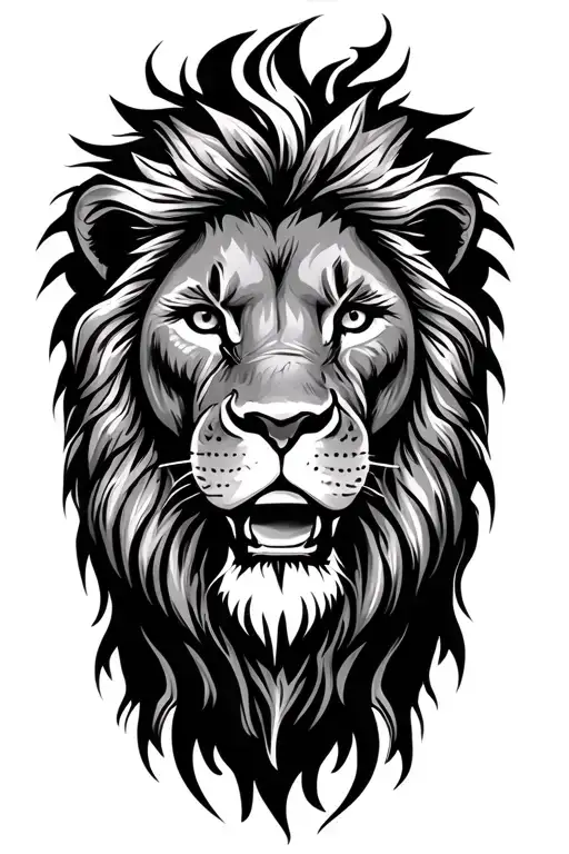 Lion And Name Written