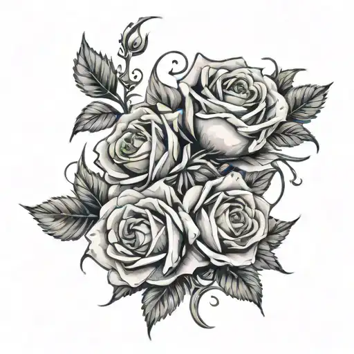 Roses With Thorn Crown