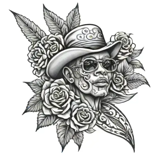 Auntie Bama N Roll Inspired Tattoo Featuring