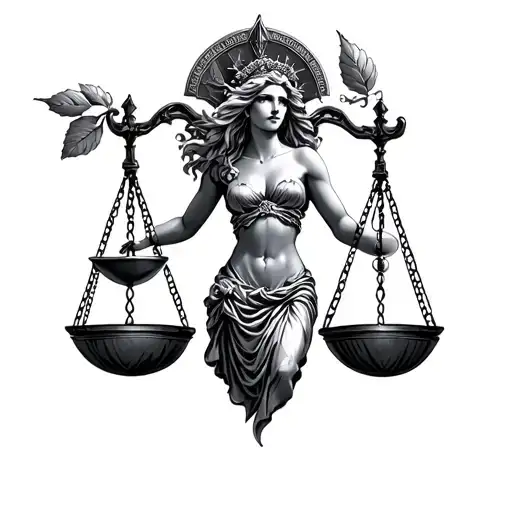 Goddess Of Justice Scale