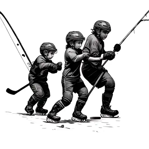 Hockey Kids Hunting Fishing Wife