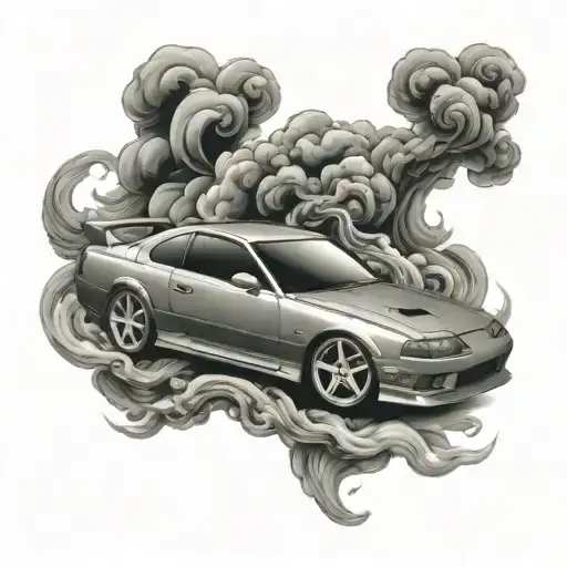 180Sx Smoke Drifting