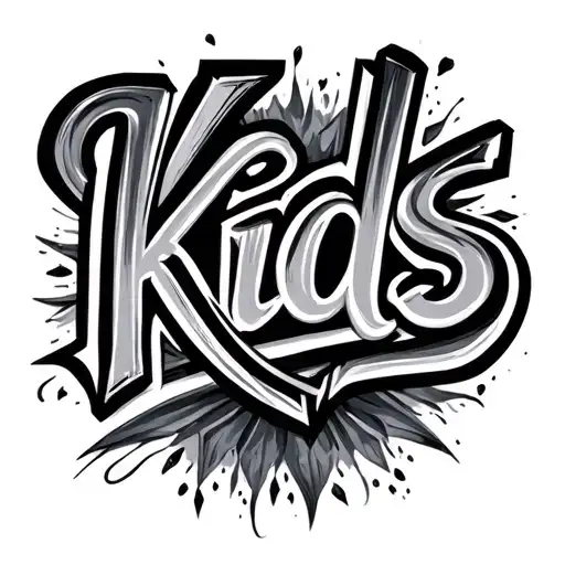 Tattoo Saying 'Kids'