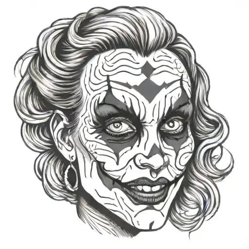 Women Joker Face